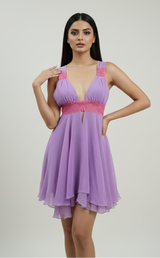 Lavender - Georgette bridal set