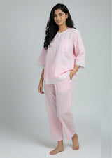 Blush - Cotton Cambric pajama set