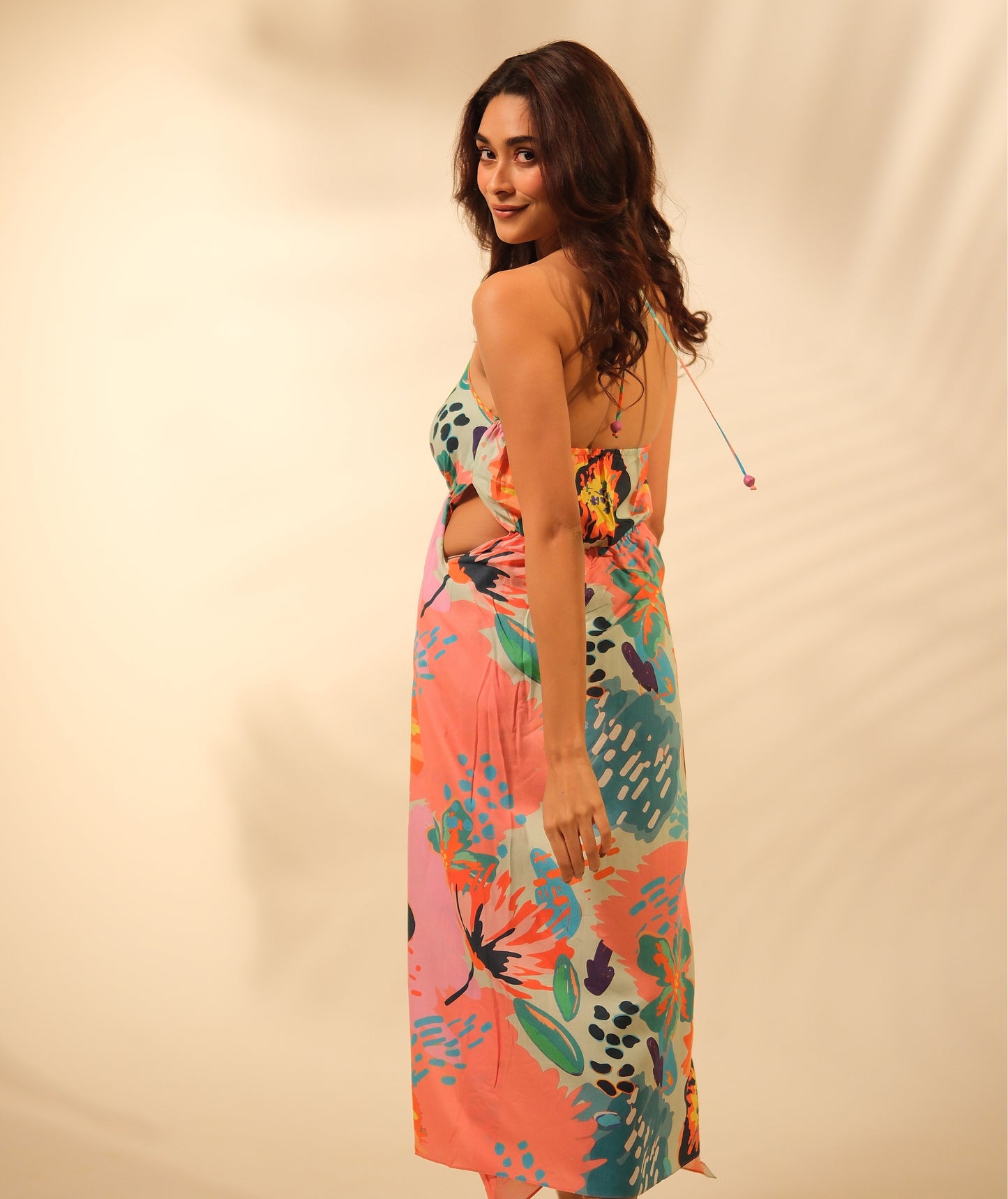 rayon beach dress Moomaya Solid Rayon Short Sleeve Fit & Flare Dress