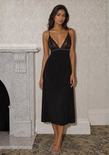 Obsidian - Satin Baby Doll Set