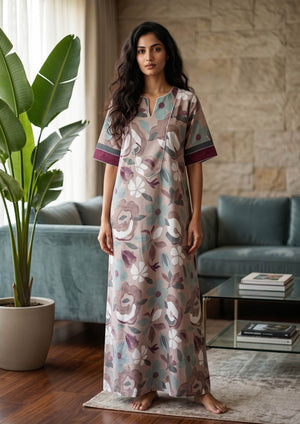 Cotton Nighty & Kaftan