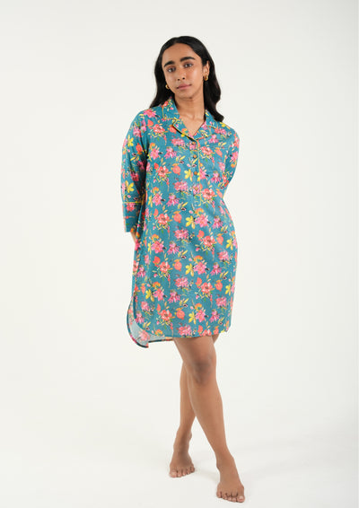 Tropical - Cotton Rayon sleep shirt