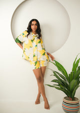 Sunny - Satin shorts set