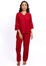Crimson - Jersey Cotton pajama set