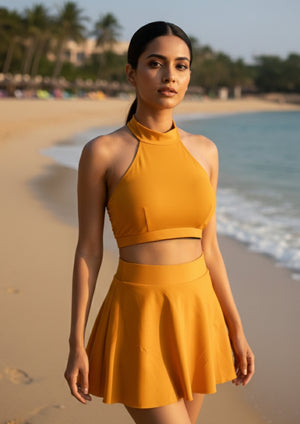 Sunset - Nylon 86% Spandex 14% swimsuit