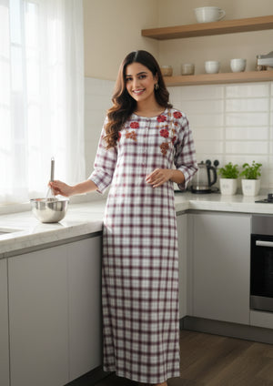 Cotton Nighty & Kaftan