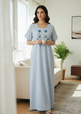 Blue - Cotton Blend nighty