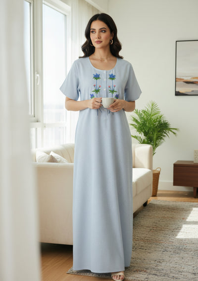 Blue - Cotton Blend nighty