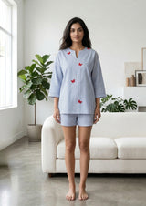Azure - Cotton shorts set