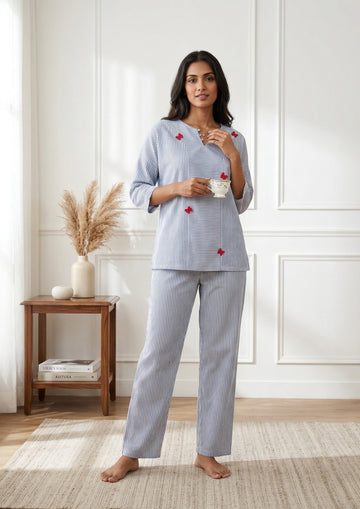 Azure - Cotton pajama set