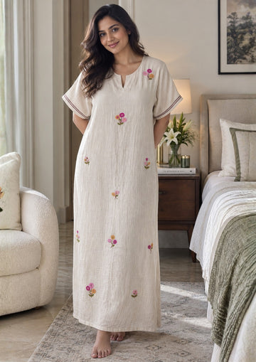 Meher - Double Cotton nighty
