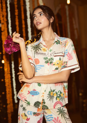 Amalfi - Cotton Poplin pajama set