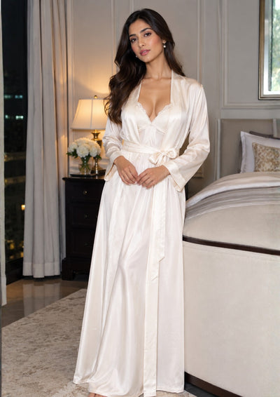 Constance - Satin 2 Piece Nighty Gown Set