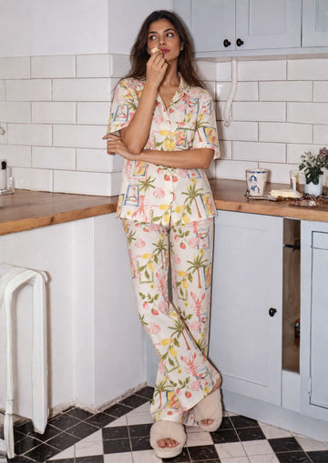 Tropical - Cotton Poplin Pajama Set