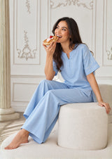 Sky - Butter Cotton Pajama Set