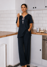 Midnight - Slub Cotton co-ords