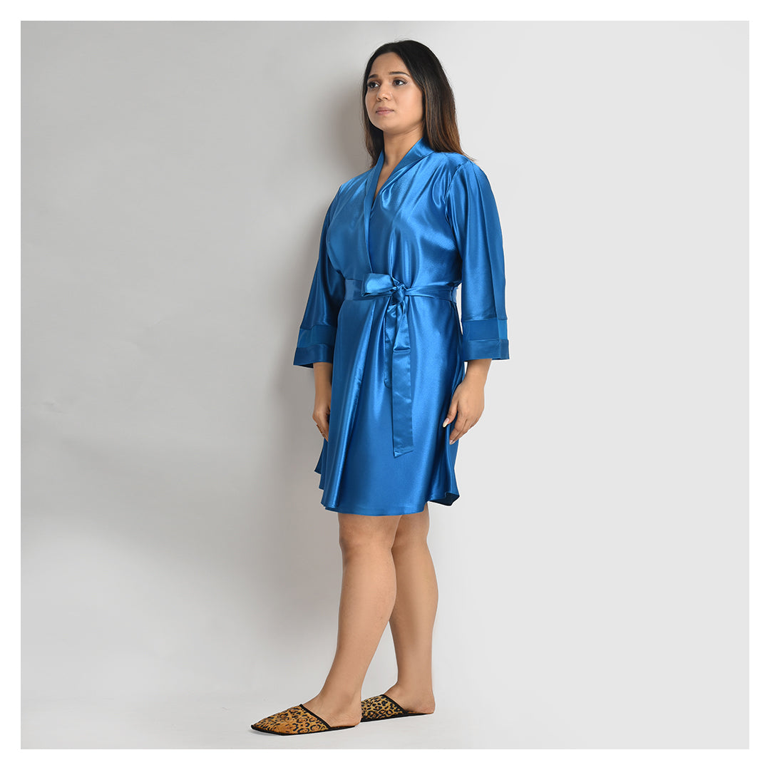 Woman Indigo Blue  Robe