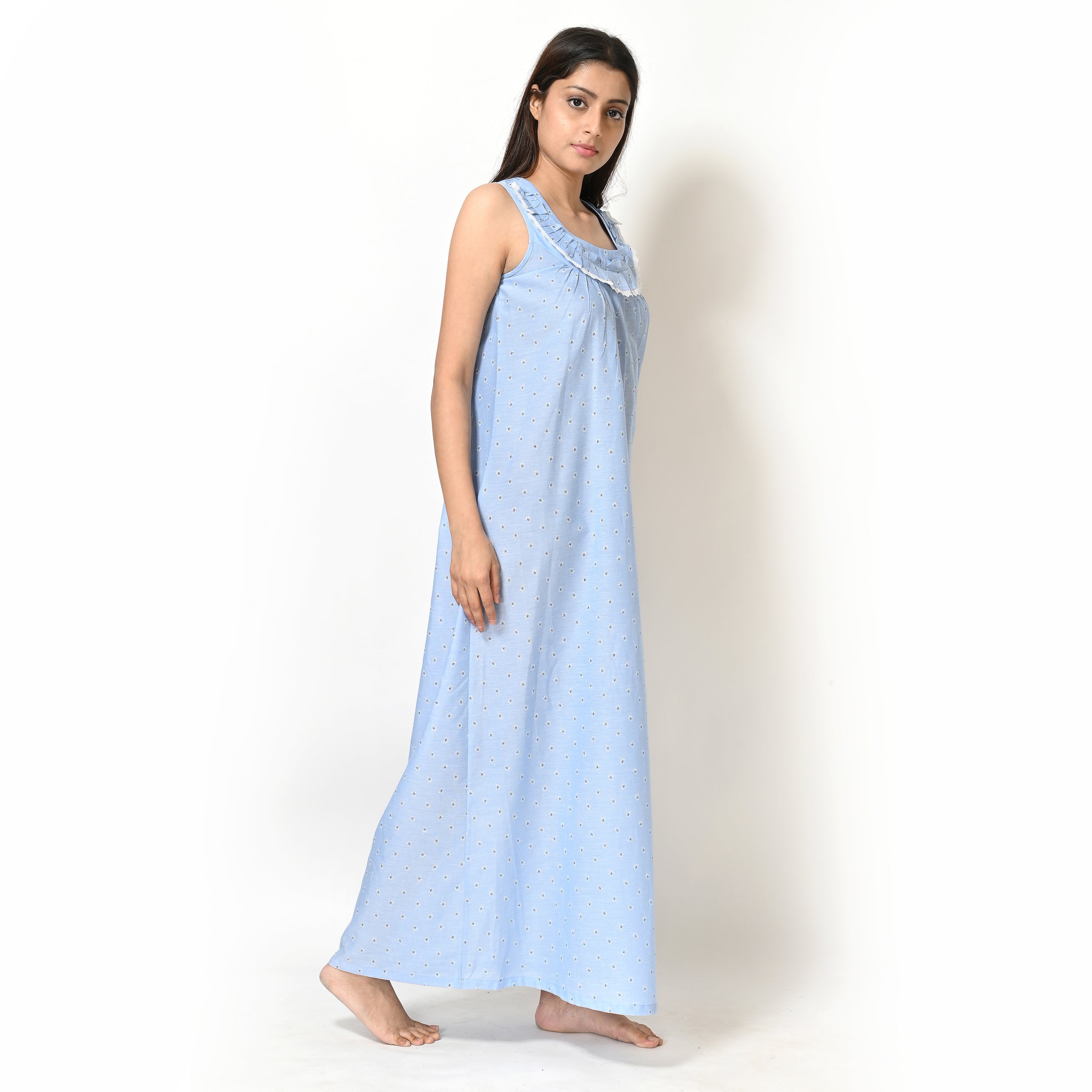 Sleeveless nighty designs online